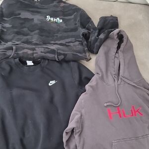 Nike Black and Gray Sweatshirt